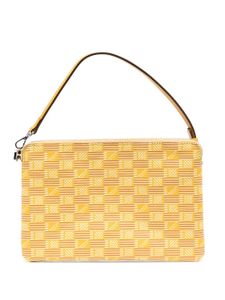 Moreau pochette à motif monogrammé - Jaune