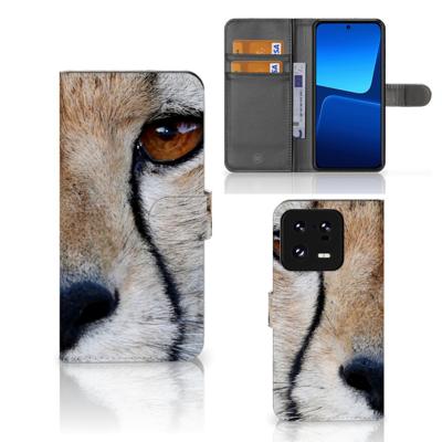 Xiaomi 13 Pro | Telefoonhoesje | Met pasjeshouder | Cheetah