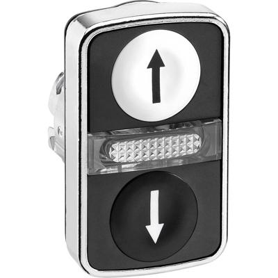 Schneider Electric ZB4BW7A1724 ZB4BW7A1724 Terugstelbaar (Ø) 22 mm ↑/↓ Chroom 1 stuk(s)