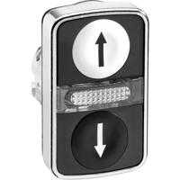 Schneider Electric ZB4BW7A1724 ZB4BW7A1724 Terugstelbaar (Ø) 22 mm ↑/↓ Chroom 1 stuk(s)