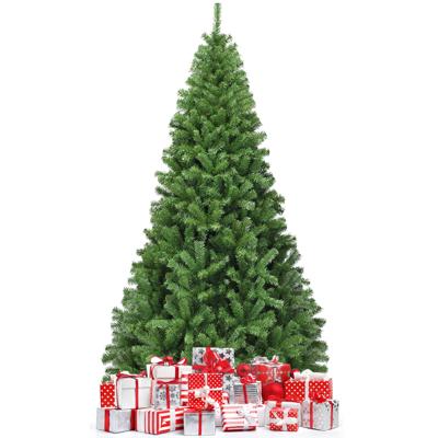 Kerstboom 225 cm Opvouwbare Kunstkerstboom 1346 Kant PVC Groen