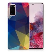 Samsung Galaxy S20 | TPU Hoesje | Polygon Dark