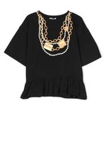 Moschino Kids t-shirt à imprimé Bling - Noir - thumbnail