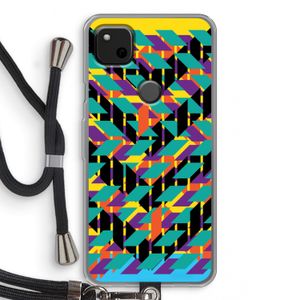 Skew Bee 1: Pixel 4a Transparant Hoesje met koord