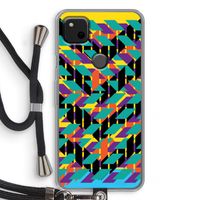 Skew Bee 1: Pixel 4a Transparant Hoesje met koord