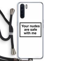 Safe with me: Oppo A91 Transparant Hoesje met koord