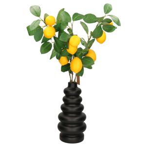 Kunstbloem citrusfruit tak citroen - 74 cm - geel - losse steel - Kunst zijdebloemen