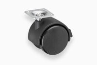 Metafranc Dubbel Wiel 50Mm Plaat Vastz. W - WU0800220