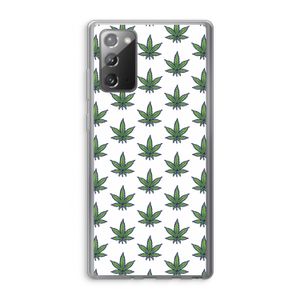 Weed: Samsung Galaxy Note 20 / Note 20 5G Transparant Hoesje
