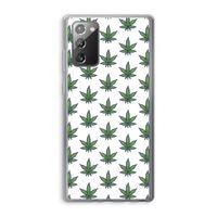 Weed: Samsung Galaxy Note 20 / Note 20 5G Transparant Hoesje