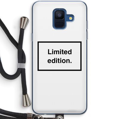 Limited edition: Samsung Galaxy A6 (2018) Transparant Hoesje met koord