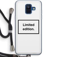 Limited edition: Samsung Galaxy A6 (2018) Transparant Hoesje met koord