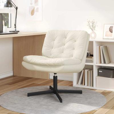 Draaibare Relaxstoel met kussen Anders Crme 63 x 75 x 76 cm Fluweel