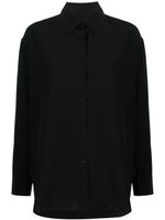 Nili Lotan silk long-sleeved shirt - Noir - thumbnail