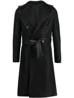 Christian Dior Pre-Owned trench en soie à boutonnière croisée pre-owned (années 2000) - Noir