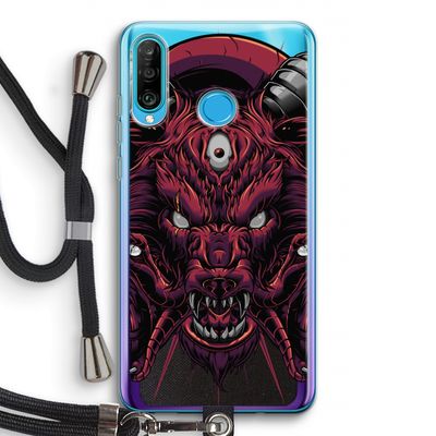 Hell Hound and Serpents: Huawei P30 Lite Transparant Hoesje met koord