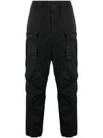 Stone Island pantalon cargo en coton à patch Compass - Noir