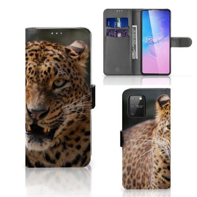 Samsung S10 Lite | Telefoonhoesje | Met pasjeshouder | Luipaard