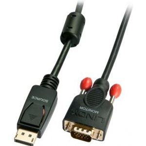 Lindy 41940 DisplayPort VGA Zwart kabeladapter/verloopstukje