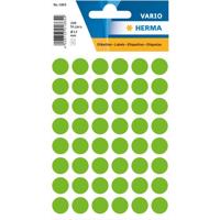 Etiket herma 1865 rond 12mm groen 240stuks