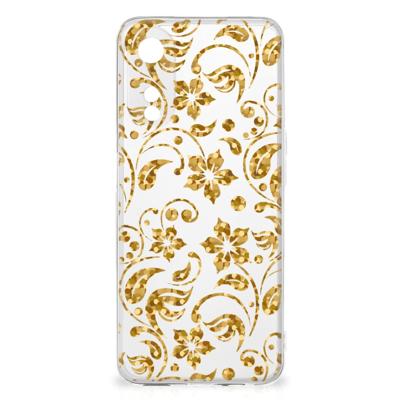 OPPO A78 5G | A58 5G | TPU Case | Gouden Bloemen OPPO A78 5G | A58 5G | TPU Case | Gouden Bloemen