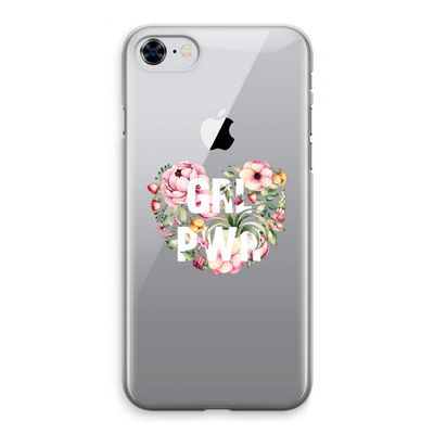 GRL PWR Flower: iPhone 8 Transparant Hoesje