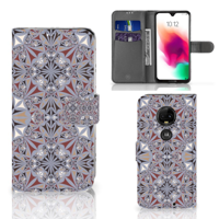 Motorola Moto G7 | G7 Plus | Bookcase | Flower Tiles Motorola Moto G7 | G7 Plus | Bookcase | Flower Tiles