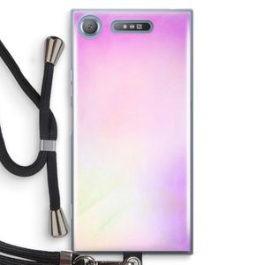 Flow mist pastel: Sony Xperia XZ1 Transparant Hoesje met koord