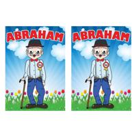Verjaardag deurposter - 2x - 50 jaar - Abraham - 59 x 84 cm - leeftijd feestartikelen - Opa poster Verjaardag deurposter - 2x - 50 jaar - Abraham - 59 x 84 cm - leeftijd feestartikelen - Opa poster