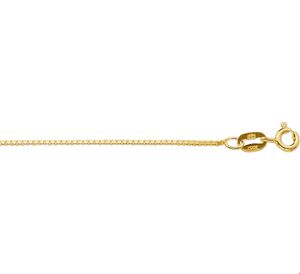 Ketting Venetiaanse schakel geelgoud 0,6 mm x 42 cm