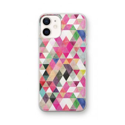 Gekleurde driehoekjes: iPhone 12 Transparant Hoesje