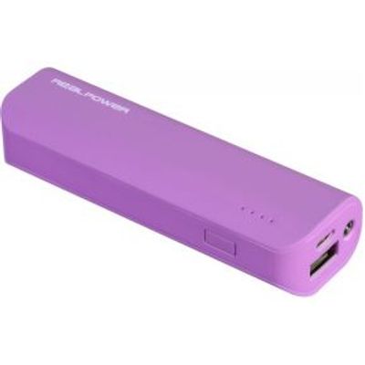 RealPower PB-2600 powerbank Roze Lithium-Ion (Li-Ion) 2600 mAh
