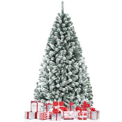 180cm Kunstkerstboom Sneeuwspar Metalen Standaard Kerstboom