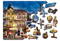 WOODEN.CITY FR 0004-XL puzzel Vormpuzzel 600 stuk(s) Stad