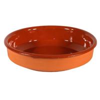 Gerimport Tapas bord/schaal - Sevilla - 26 cm - aardewerk - oranje - serveerschaal