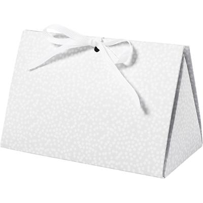 Vivi Gade Cadeaudoos, stippen, afm 15x7x8 cm, 250 gr, grijs, 3 stuk/ 1 doos