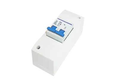 Haba Zekeringkast 2-Module met Dubbelpolige Zekeringautomaat 10A