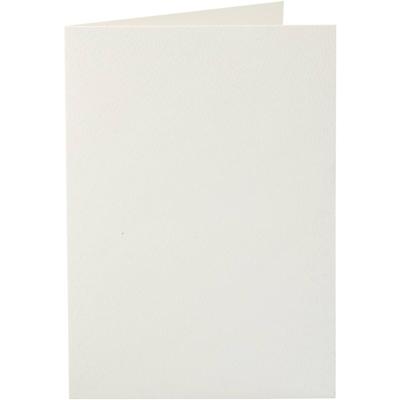 Creativ Company Kaarten, afmeting kaart 10,5x15 cm, 220 gr, off-white, 10 stuk/ 1 doos