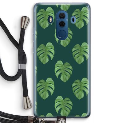 Monstera leaves: Huawei Mate 10 Pro Transparant Hoesje met koord