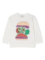 Stella McCartney Kids illustration-print cotton sweatshirt - Blanc - thumbnail