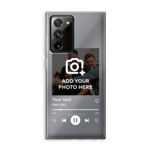 Music Player: Samsung Galaxy Note 20 Ultra / Note 20 Ultra 5G Transparant Hoesje