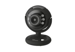 Trust SpotLight Pro Webcam met LED lichtjes - Zwart