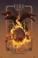 Poster House of the Dragon Fire Will Reign 61x91,5cm