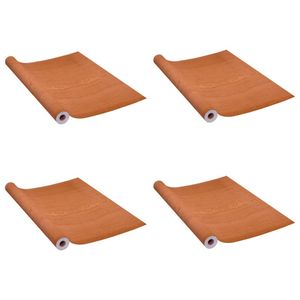 vidaXL Deurfolies zelfklevend 4 st 210x90 cm PVC lichteikenkleurig