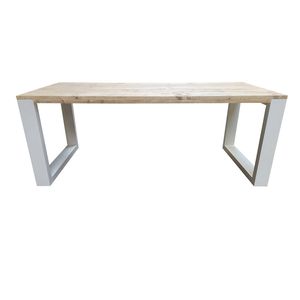 Wood4you - Eettafel New Orleans - Industrial - wood - 160/90 cm - 160/90 cm Wit - Eettafels