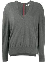 Stella McCartney pull drapé à col v - Gris