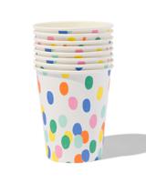 HEMA Bekers Karton Confetti 250ml - 8 Stuks - thumbnail