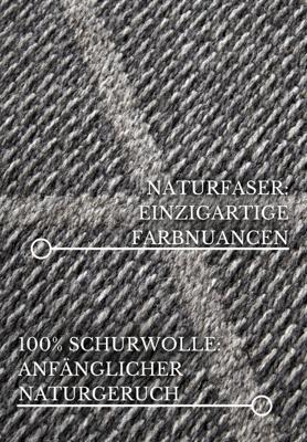 Hanse Home - Villeroy & Boch 1843 Wool Rug Maria Nature Grey Brown - 200x290 cm