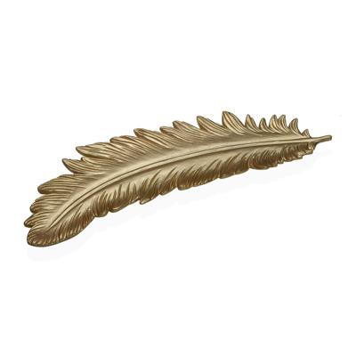 Tafeldecoratie Versa Gouden Veer 19 x 3 x 60 cm