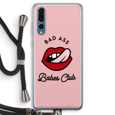 Badass Babes Club: Huawei P20 Pro Transparant Hoesje met koord